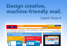 Machineable Mail Advisor. Learn how to design creative, machine-friendly mail.