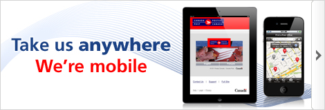 Take us anywhere. We're mobile. Learn more.