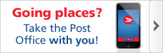 Going places? Take the Post Office with you! Download now.