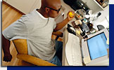 Customer at computer