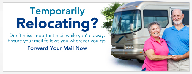 Temporarily redirect your mail to protect your personal information and don’t miss important correspondence