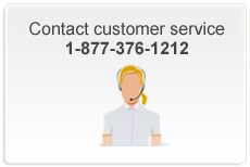 Contact customer service 1-877-376-1212