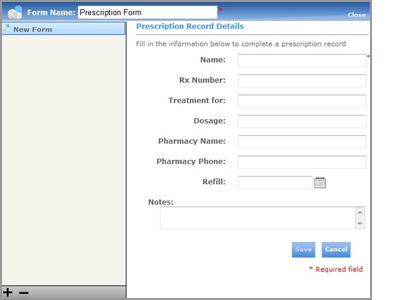 Prescriptions Blank Form