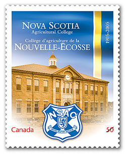 At the top of its class... The Nova Scotia Agricultural College gets a postage stamp