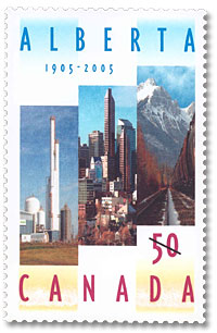 Celebrating 100 years of Wild Rose Country...Canada Post issues Alberta centennial stamp
