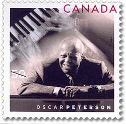 Happy Birthday Oscar!Oscar Peterson unveils Canada's newest postage stamp