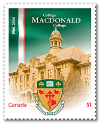 One-hundred-years young Macdonald College gets birthday stamp