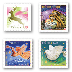 Canada Post's new stamps recognize the uniqueness of the holiday season