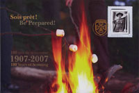 Lord Baden-Powell makes his way onto a Commemorative Envelope celebrating L'Association des scouts du Canada