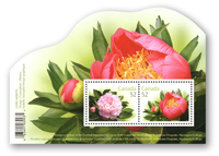 Canada Post welcomes spring with a bouquet of Peonies stamps