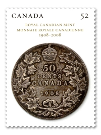 A penny for your thoughts... New stamp celebrates the Royal Canadian Mint's centenary