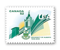 A stamp of recognition for the University of Alberta's centenary