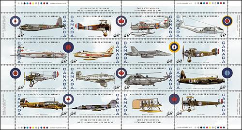 Pane of 16 stamps
