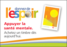 Donnez de l'espoir.  Appuyer la santé mentale.  Achetez un timbre dès aujourd'hui.