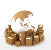 Parcels around a globe
