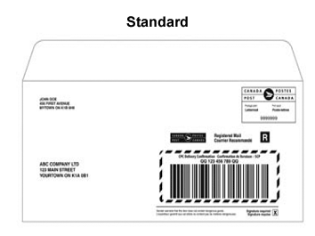 Enveloppe standard