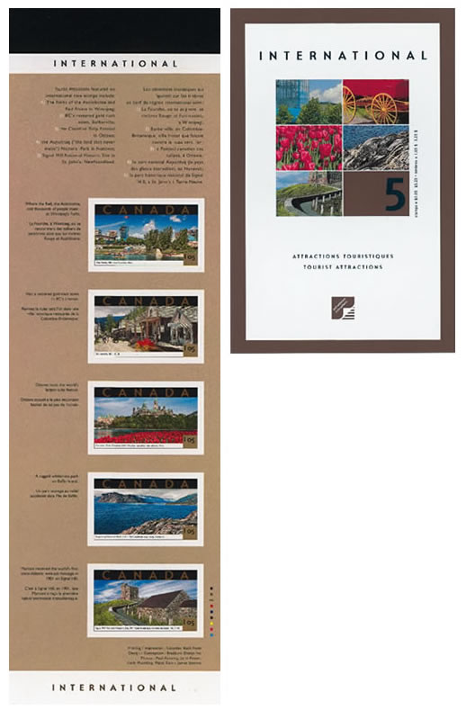 Carnet de 5 timbres