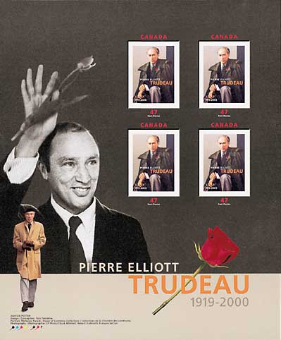 feuillet de 4 timbres