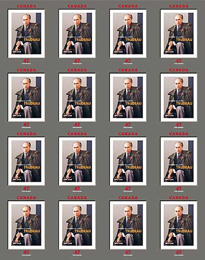 feuillet de 16 timbres