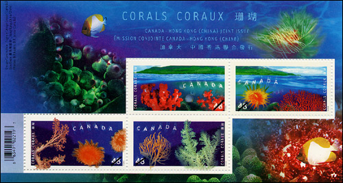 bloc-feuillet de 4 timbres (Canada)