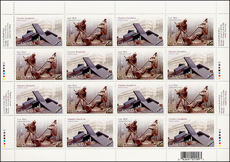 Feuillet de 16 timbres