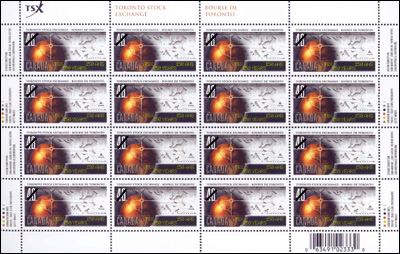 Feuillet de 16 timbres