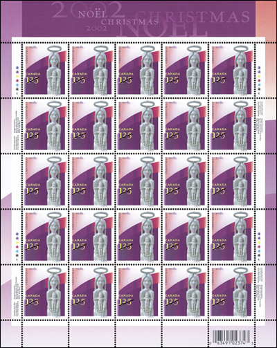 Feuille de 25 timbres