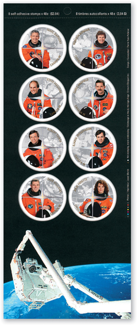 Pane of 8 stamps