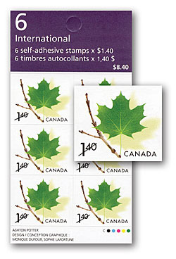 Booklet of 6 stamps
