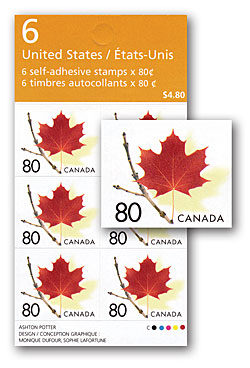 Carnet de 6 timbres