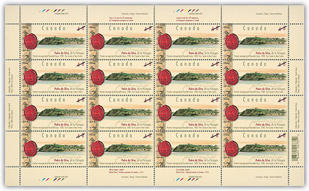 Feuillet de 16 timbres