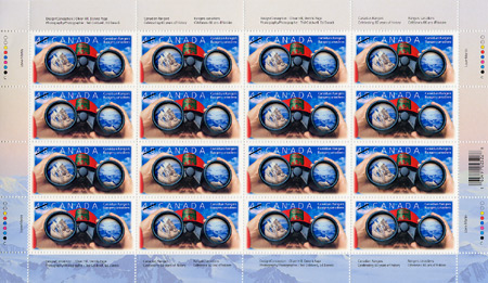 Feuillet de 16 timbres