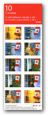 Carnet de 10 timbres (5 motifs)