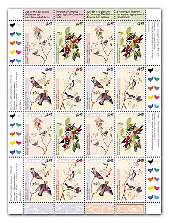 Pane of 16 stamps