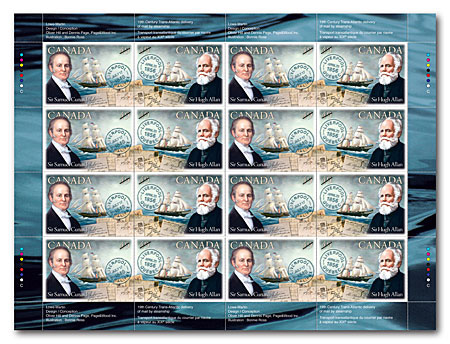 Feuillet de 16 timbres