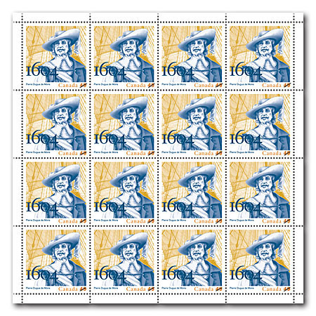 Feuillet de 16 timbres
