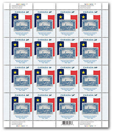 Pane of 16 stamps