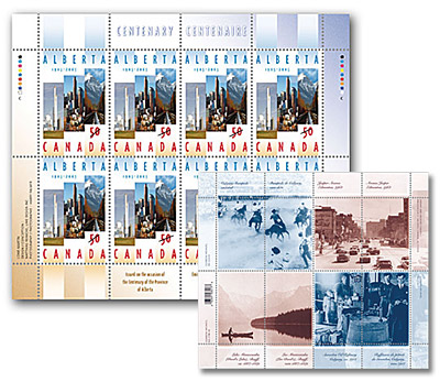 Feuillet de 8 timbres