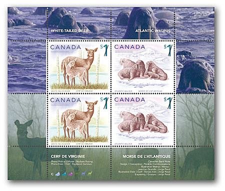 Bloc-feuillet de 4 timbres se-tenant