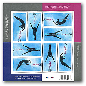 Pane of 8 stamps