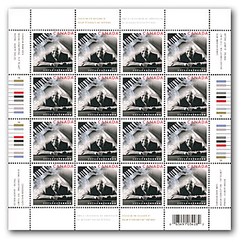 feuillet de 16 timbres