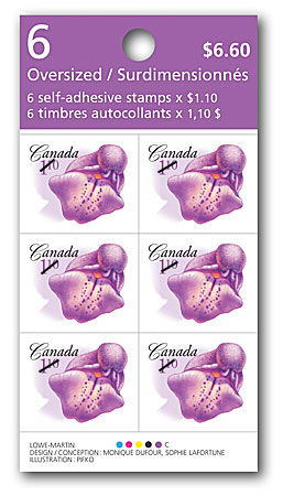 carnet de 6 timbres - surdimensionnés