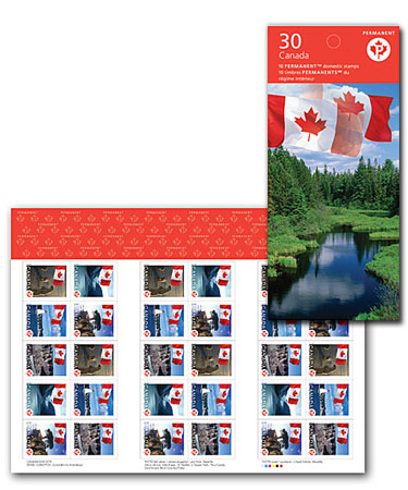 Booklet of 30 stamps (5 designs)