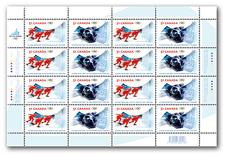 Feuillet de 16 timbres