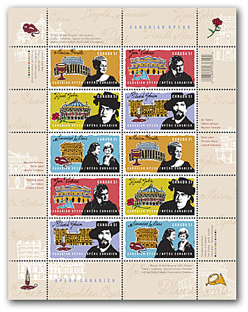 Feuillet de 10 timbres