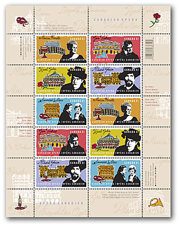 Pane of 10 stamps