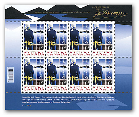 feuillet de 8 timbres