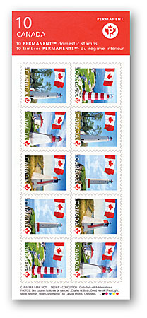 Carnet de 10 timbres (5 motifs)