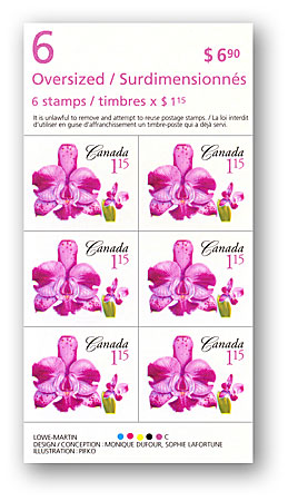 Booklet of 6 stamps - Oversized