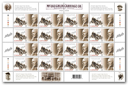 Pane of 16 stamps